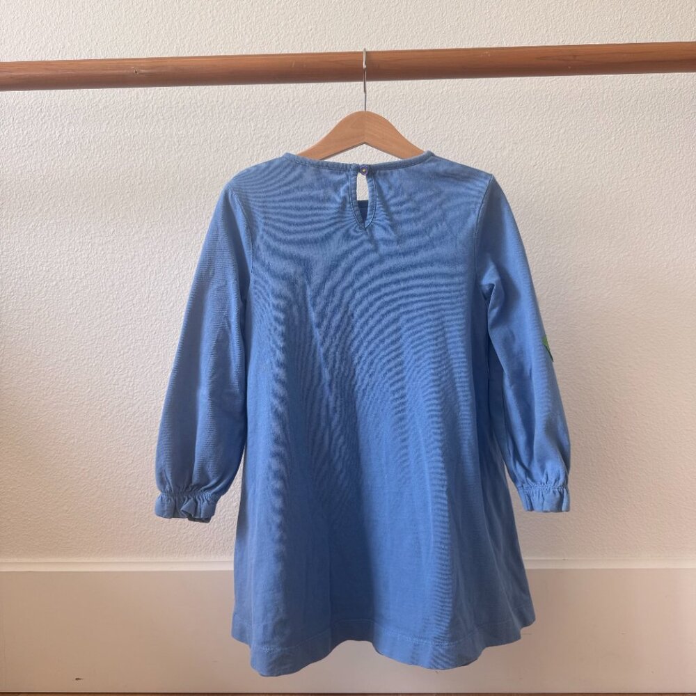 Mini Boden Big Appliqué Jersey Dress in Blue Size 5-6 - Picture 5 of 9